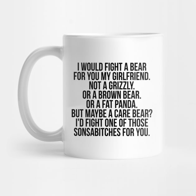 Would fight a bear for girlfriend by IndigoPine